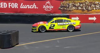 Promo Image for Cindric spins through chicane during San Diego practice