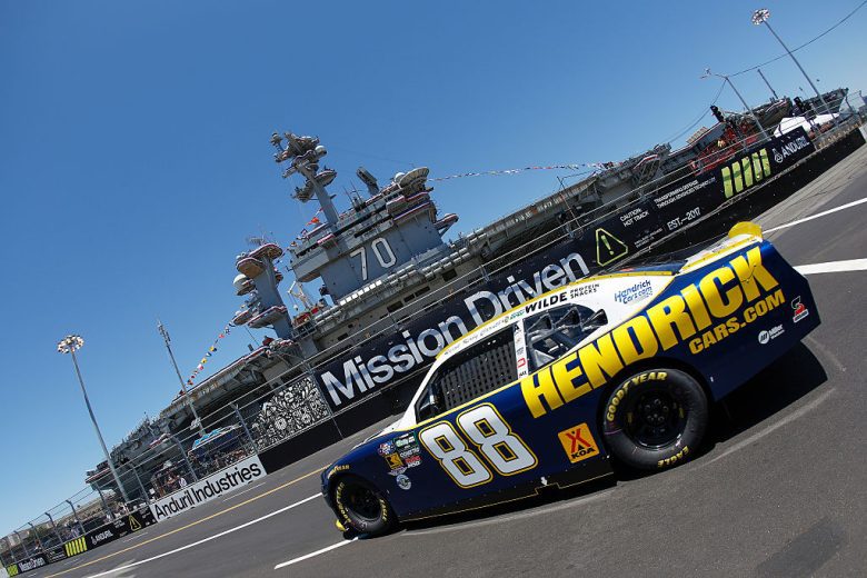 Rajah Caruth drives at Naval Base Coronado.