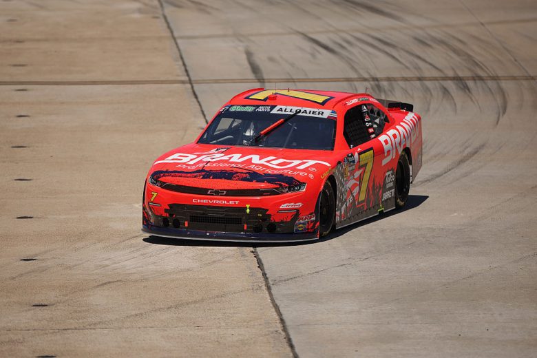 Justin Allgaier drives at Naval Base Coronado.