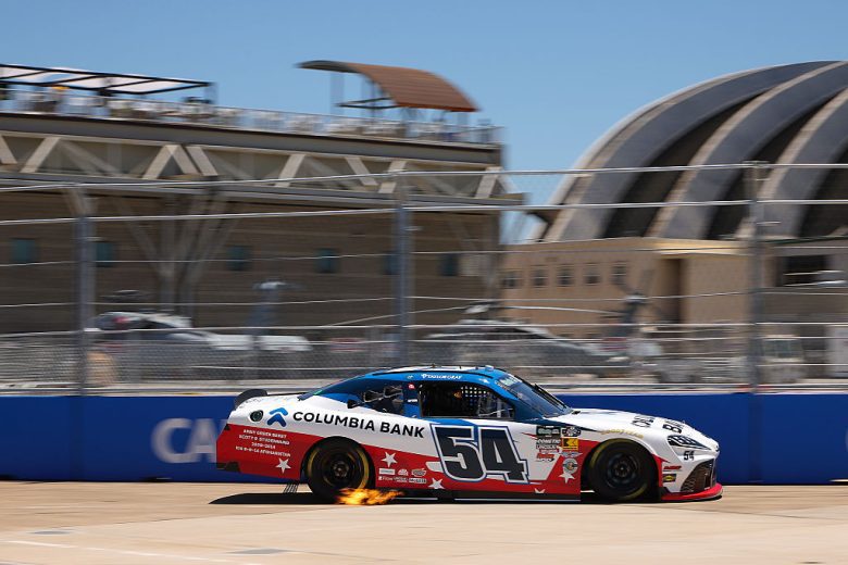 Taylor Gray drives at Naval Base Coronado.