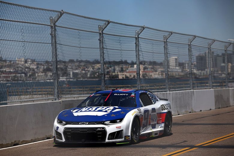 Chase Elliott drives at Naval Base Coronado.