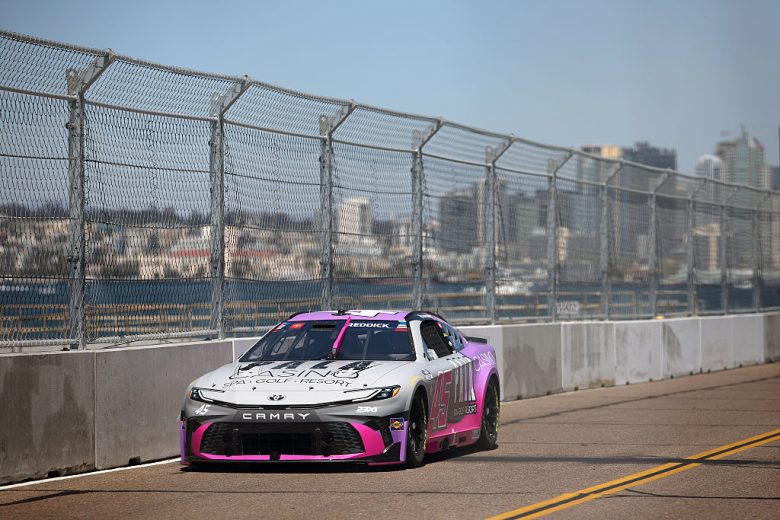 Tyler Reddick drives at Naval Base Coronado.