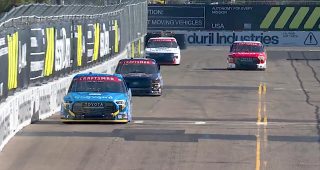 Promo Image for Seven-time Cup champ Johnson takes lead in Truck race