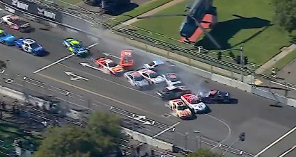 Multicar crash brings red flag at Coronado