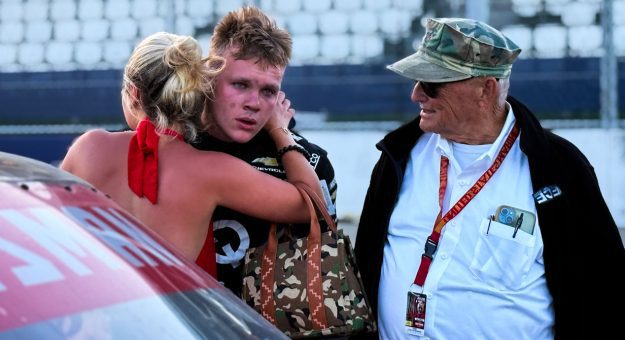 Tyler Reif falls just short of first Truck win at San Diego after last-lap miscue: 'Drove over my head'