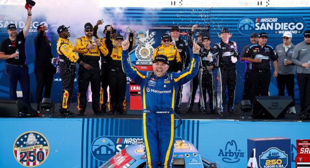 Layne Riggs wins Truck Series OT thriller at Qualcomm Circuit