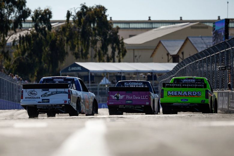 A general view of racing at Naval Base Coronado.