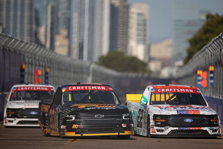 A general view of racing at Naval Base Coronado.