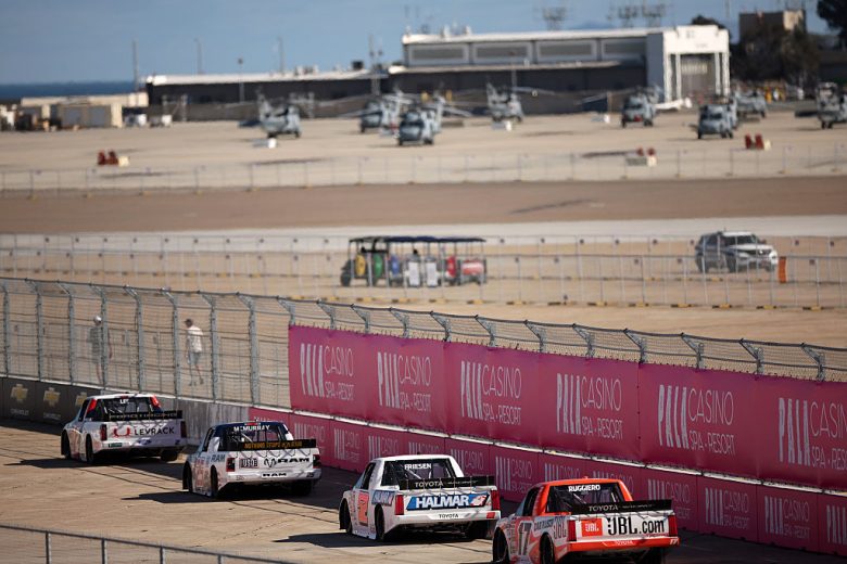 A general view of racing at Naval Base Coronado.