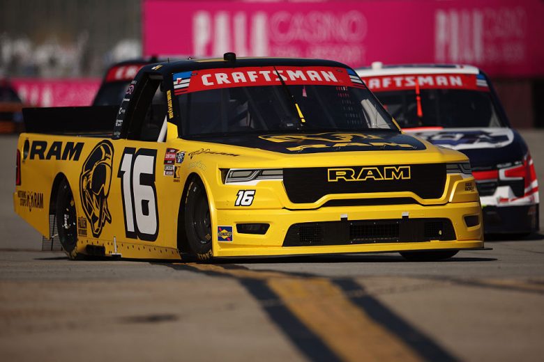 Justin Haley drives at Naval Base Coronado.
