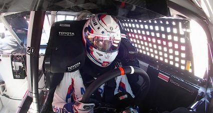 In for Bell, Crews slows with smoke to bring out caution