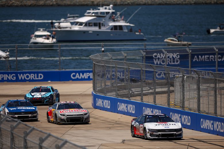 Ryan Blaney drives at Coronado.