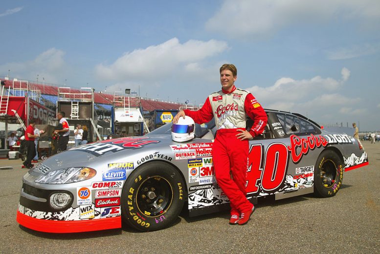 Jamie McMurray poses for a photo.