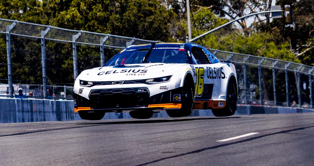 AJ Allmendinger drives at Naval Base Coronado.