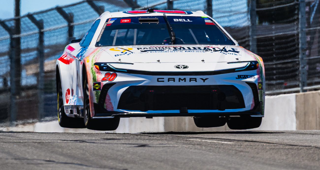 Christopher Bell drives at Naval Base Coronado.