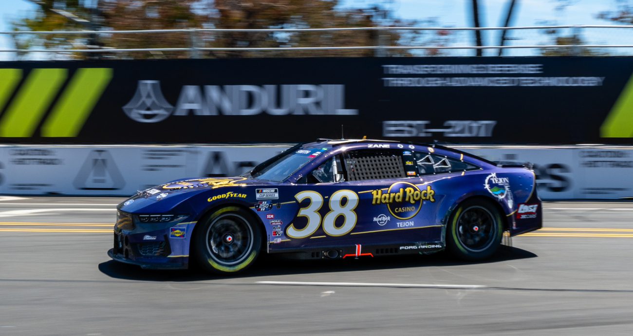Zane Smith drives at Naval Base Coronado.