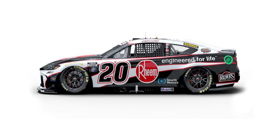 A graphic depicting the No. 20 Toyota.