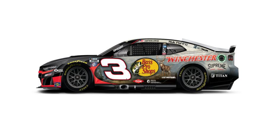 A graphic depicting the No. 3 Chevrolet.
