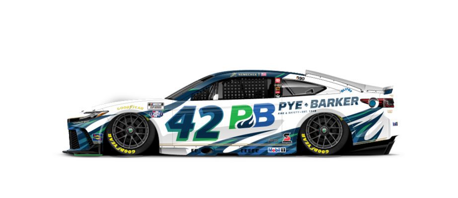 A graphic depicting the No. 42 Toyota.