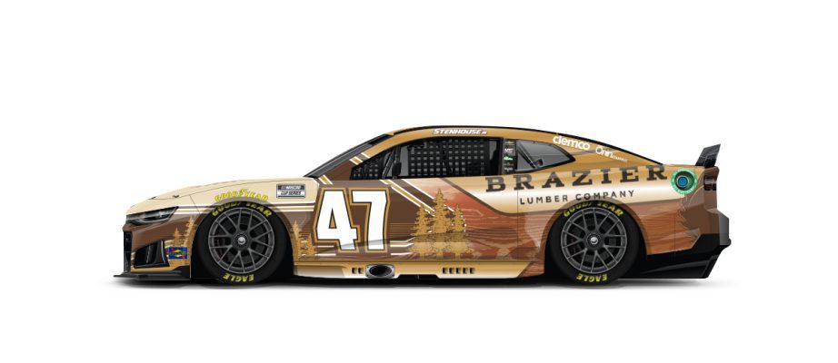 A graphic depicting the No. 47 Chevrolet.