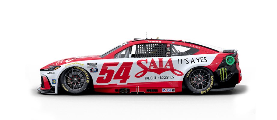 A graphic depicting the No. 54 Toyota.