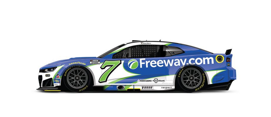 A graphic depicting the No. 7 Chevrolet.
