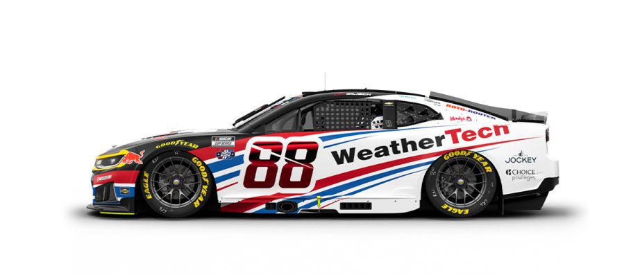 A graphic depicting the No. 88 Chevrolet.