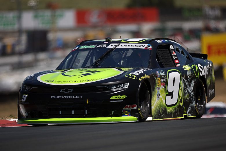 Shane van Gisbergen drives at Sonoma.