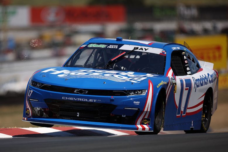 Corey Day drives at Sonoma.