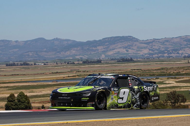 Shane van Gisbergen drives at Sonoma.