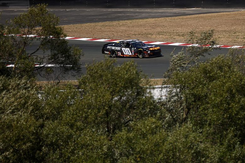 Sheldon Creed drives at Sonoma.