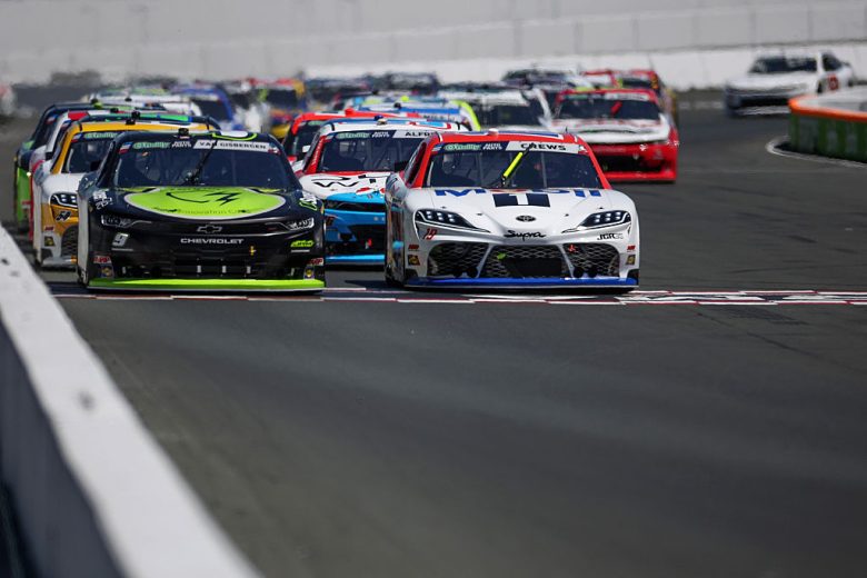 A general view of racing at Sonoma.