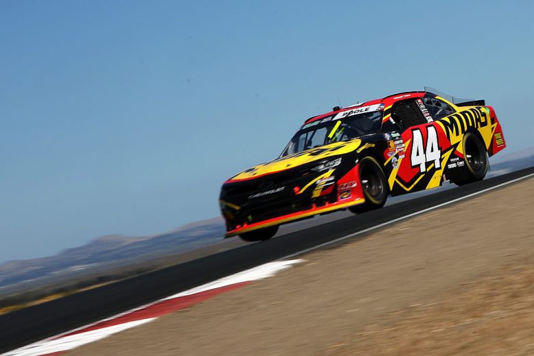 Brennan Poole drives at Sonoma.