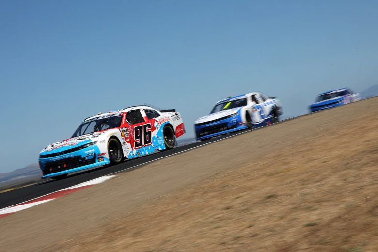 A general view of racing at Sonoma.