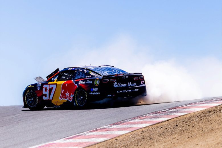 Shane van Gisbergen spins at Sonoma.