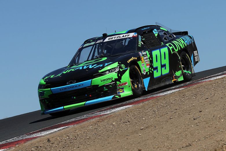 Parker Retzlaff drives at Sonoma.