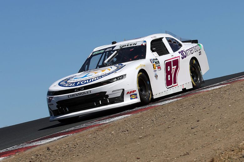 Austin Green drives at Sonoma.