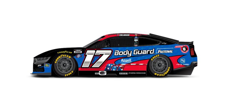 A graphic depicting the No. 17 Ford.