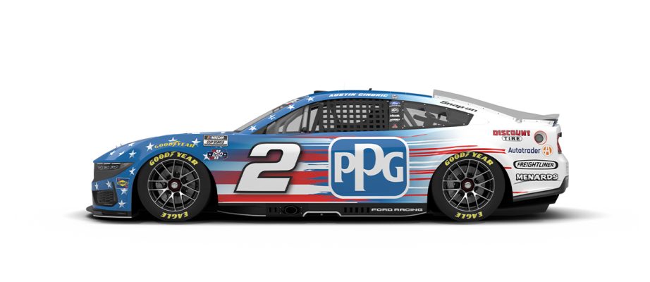 A graphic depicting the No. 2 Ford.