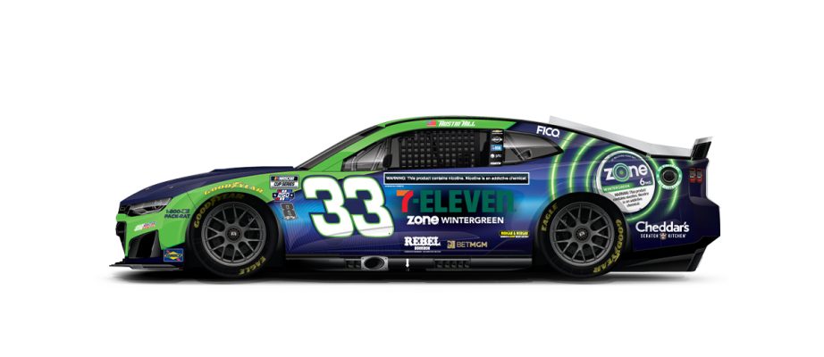 A graphic depicting the No. 33 Chevrolet.