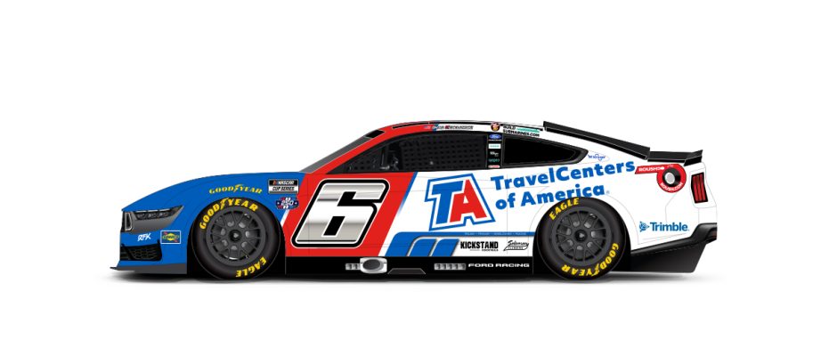 A graphic depicting the No. 6 Ford.