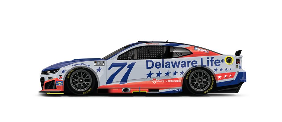 A graphic depicting the No. 71 Chevrolet.