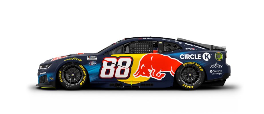 A graphic depicting the No. 88 Chevrolet.