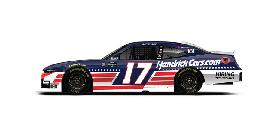 A graphic depicting the No. 17 Chevrolet.