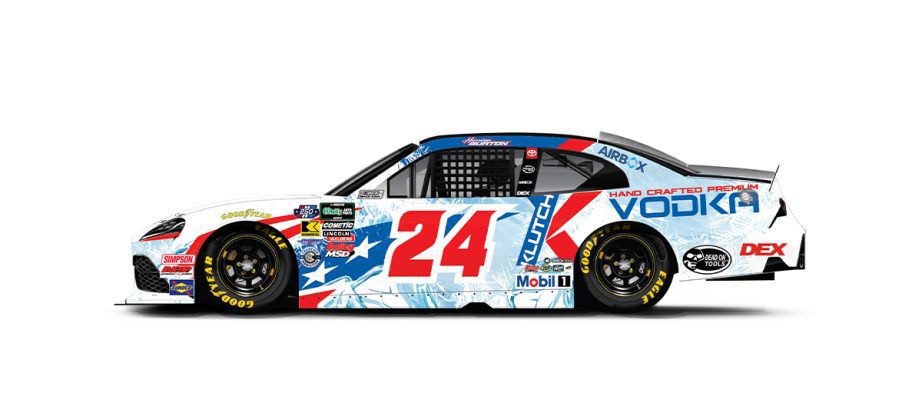 A graphic depicting the No. 24 Toyota.