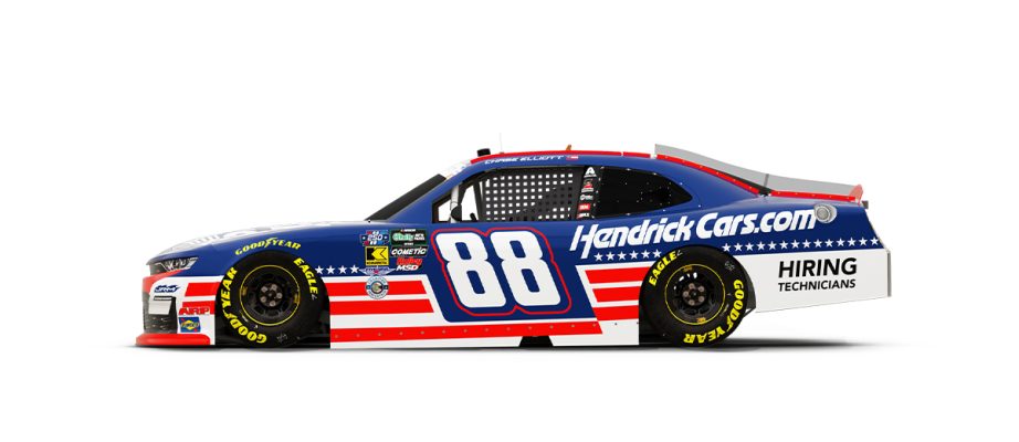A graphic depicting the No. 88 Chevrolet.