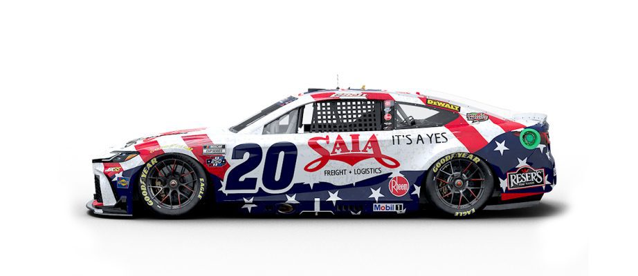 A graphic depicting the No. 20 Toyota.