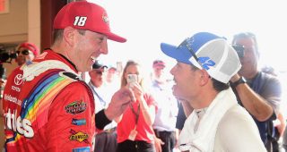 Can't hide those crying eyes: Kyle Busch's Chicagoland moment wasn't just an act