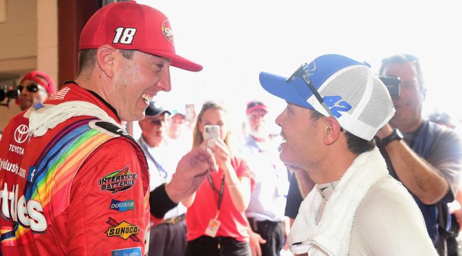 Featured Image for Can’t hide those crying eyes: Kyle Busch’s Chicagoland moment wasn’t just an act