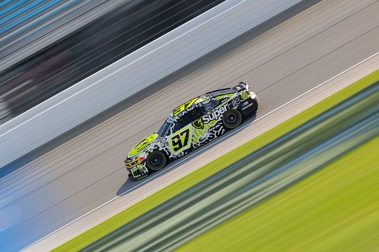 Shane van Gisbergen drives at Chicagoland.
